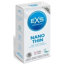 Préservatifs fins NANO THIN de EXS 53 mm | Boîte de 12