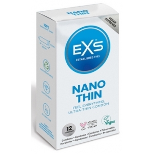 Préservatifs fins NANO THIN de EXS 53 mm | Boîte de 12