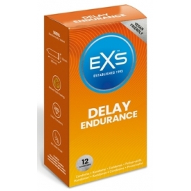 Préservatifs retardant DELAY ENDURANCE de EXS 53 mm x12
