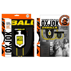 Jockstrap OXJOK PISSPIG Noir Jaune