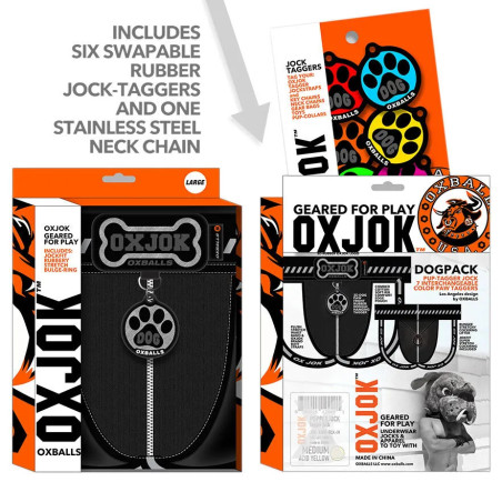 Jockstrap OXJOK DOGPACK Noir et Gris