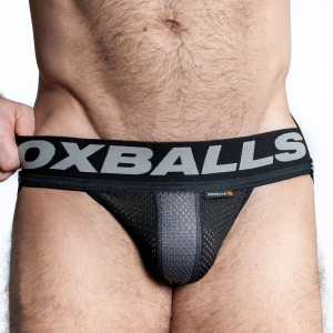 Jockstrap OXJOK AIRMESH Noir Gris