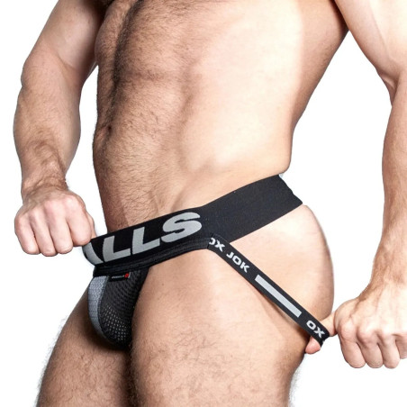 Jockstrap OXJOK AIRMESH Noir Gris