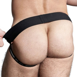 Jockstrap OXJOK AIRMESH Noir Gris 2