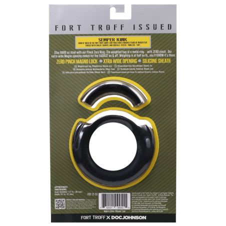 Cockring magnétique lesté PINCH ZERO  Diamètre 45 mm