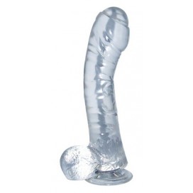 Gode Lazy 13 cm en Jelly transparent