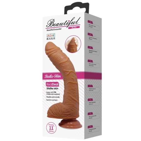 Gode Réaliste ALEX 20 x 5cm Marron
