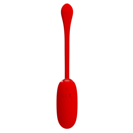 Oeuf Vibrant JULIUS Rouge 8 x 3.2cm Vif