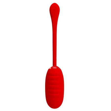 Oeuf Vibrant KIRK 8 x 3.5cm Rouge Vif