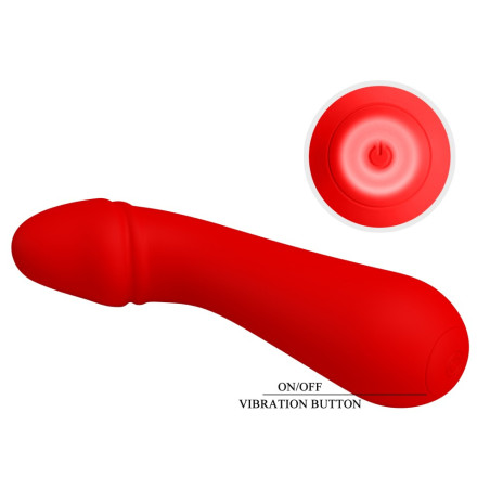 Stimulateur Prostatique CETUS 15 x 3.5cm Rouge