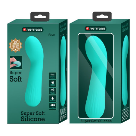 Stimulateur Prostatique Vibrant FAUN 14 x 3.4cm Turquoise