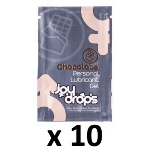 Dosettes de lubrifiant arôme chocolat en lot de 10