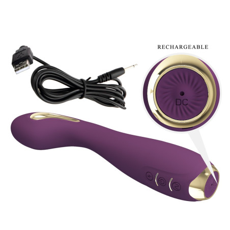 Vibro Point G Électro Connecté HECTOR 16 x 3.8cm Prune Violet