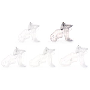 Cage de Chasteté PRESSKEY M 8 x 3.3cm Transparent