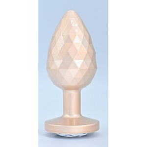 Plug Bijou IKONIK DIAMOND L 8 x 4 cm Beige