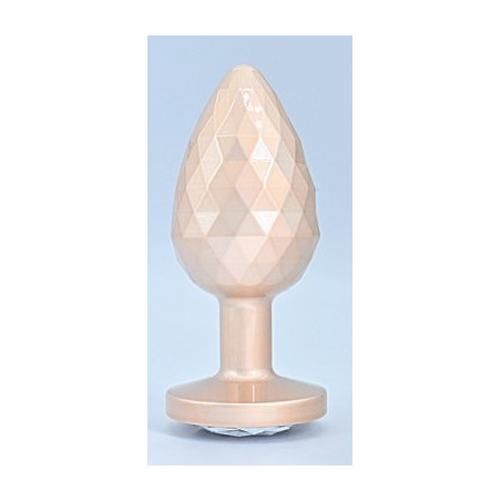 Plug Bijou IKONIK DIAMOND L 8 x 4 cm Beige
