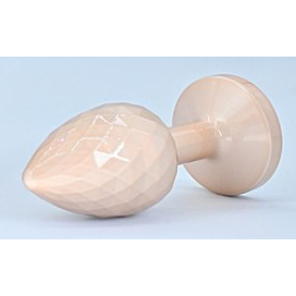 Plug Bijou IKONIK DIAMOND L 8 x 4 cm Beige 2