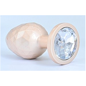 Plug Bijou IKONIK DIAMOND S 6 x 2.7cm Beige