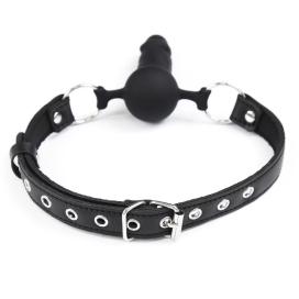 Bâillon avec Pénis GAGICK en silicone et sangles néoprène 2