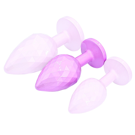 Plug Bijou IKONIK DIAMOND M 7 x 3.3cm Rose 2