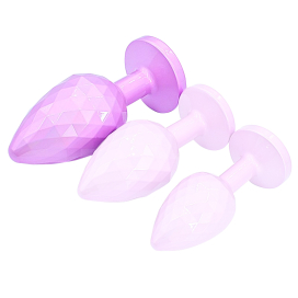 Plug Bijou IKONIK DIAMOND L 8 x 4 cm Rose 2