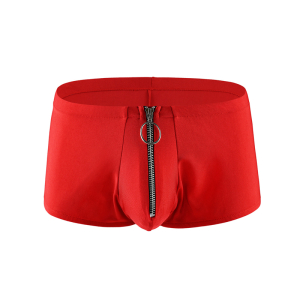 Shorty sexy avec Zip MINO Rouge