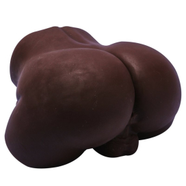 Masturbateur Fessier avec Pénis Articulé CUTE ASS 17 x 4cm MarronFoncé 2