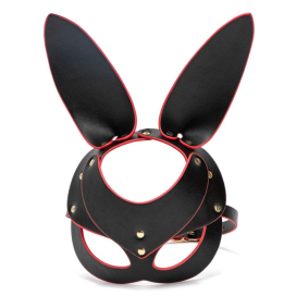 Masque de Lapin PUNK RABBIT Noir et Rouges