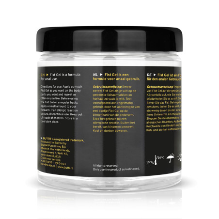 Lubrifiant Eau BUTTR FIST GEL 500 ml Transparent