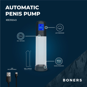 Pompe à pénis automatique SMART PUMP 19 x 6.5 cm