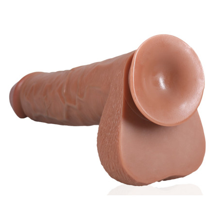 Gode Réaliste EXTRA LONG 31 x 7.5cm Marron Bleu