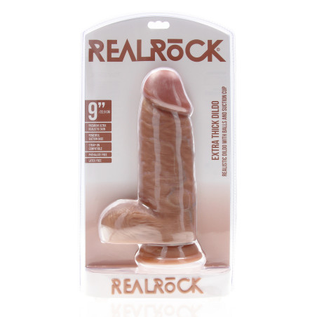 Gode Réaliste EXTRA THICK 18 x 7.5cm Marron