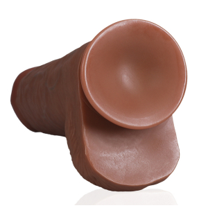 Gode Réaliste EXTRA THICK 21 x 8cm Marron Bleu