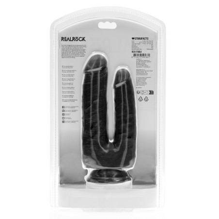 Double Gode DOUBLE TROUBLE 15 x 4.5cm Noir