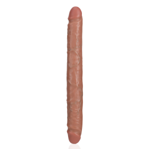 Double Gode STRAIGHT SLIM 30.5 x 3.5cm Marron Relief