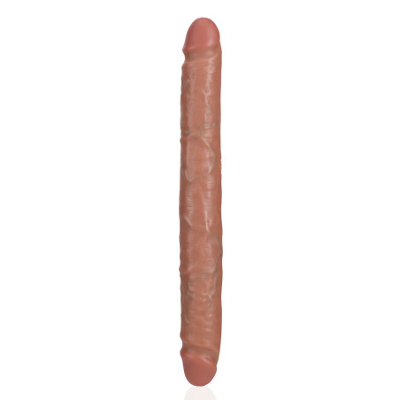 Double Gode STRAIGHT SLIM 30.5 x 3.5cm Marron Relief