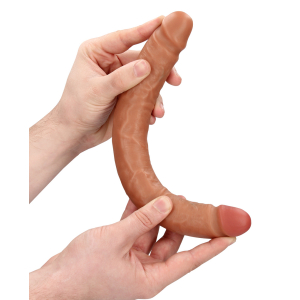 Double Gode STRAIGHT SLIM 30.5 x 3.5cm Marron Relief