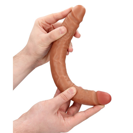 Double Gode STRAIGHT SLIM 30.5 x 3.5cm Marron Relief