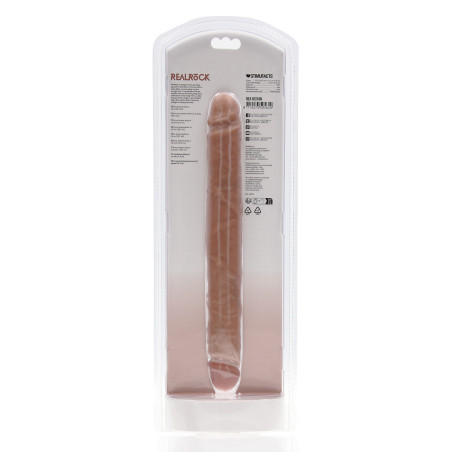 Double Gode STRAIGHT SLIM 30.5 x 3.5cm Marron Relief
