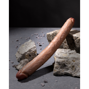 Double Gode STRAIGHT SLIM 35.5 x 3.8cm Marron
