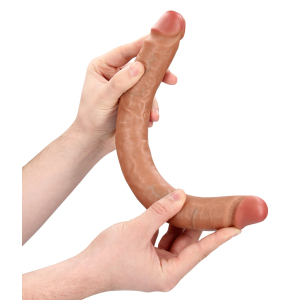 Double Gode STRAIGHT SLIM 35.5 x 3.8cm Marron