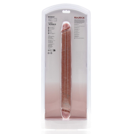 Double Gode STRAIGHT SLIM 35.5 x 3.8cm Marron