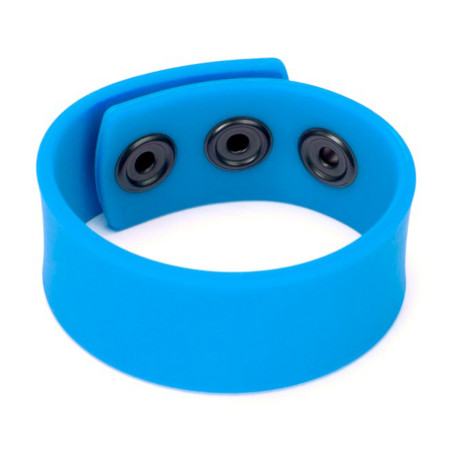Cockring ajustable COCK STRAP Bleu en Silicone