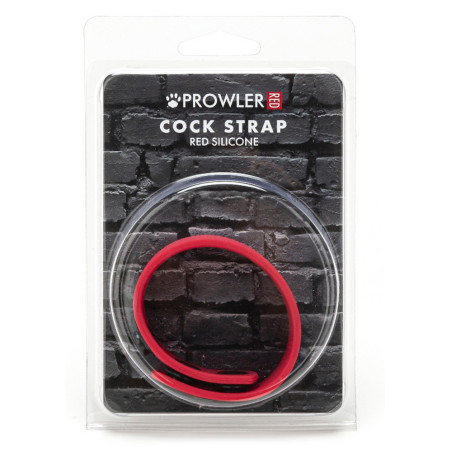 Cockring ajustable en silicone COCK STRAP Rouge