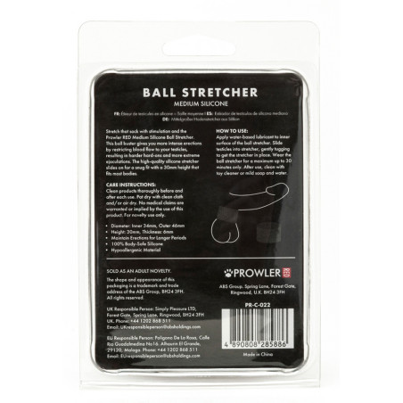 Ballstretcher en silicone STRETCH M Noir Hauteur 30 mm