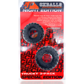 Anneaux péniens Silicone TRUCK Noirs de Oxballs 2