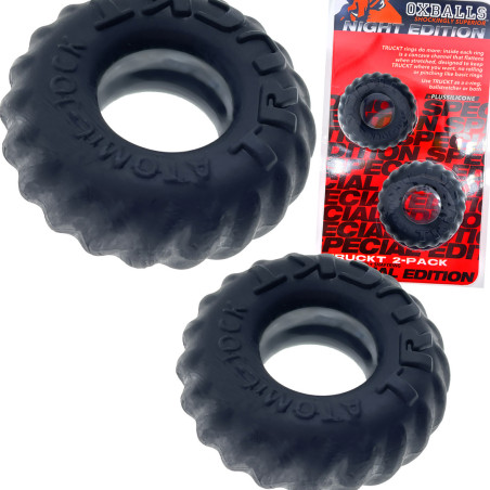 Anneaux péniens Silicone TRUCK Noirs de Oxballs