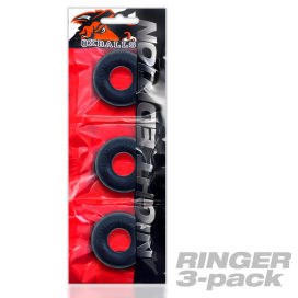 Pack de 3 Mini Cockrings DO-NUT 1 Oxballs Noirs 2