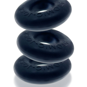 Pack de 3 Mini Cockrings DO-NUT 1 Oxballs Noirs