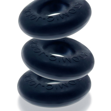 Pack de 3 Mini Cockrings DO-NUT 1 Oxballs Noirs